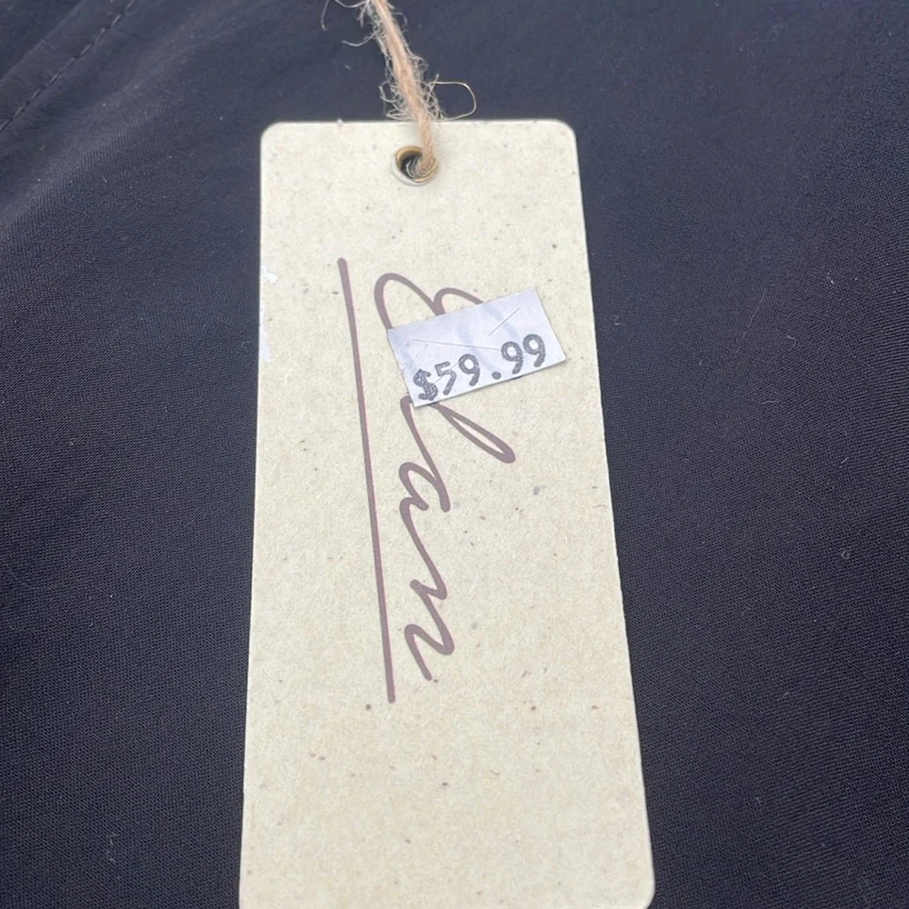 NWT - Elan black v- neck romper - Picture 4 of 10